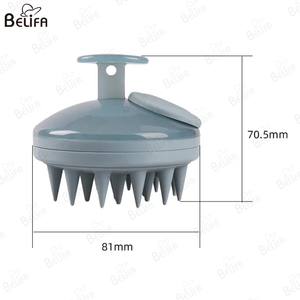 Venta al por mayor Cepillo de pelo Cabeza de silicona Peine Champú Cepillo Cuidado del cuero cabelludo Cepillo masajeador de cabello - Product Image 2