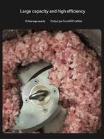 Automatische groente- en vleessnijder, commerciële voedselbereidingsmachine voor ui en wortel