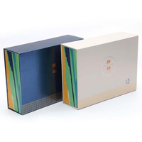 Individuell Bedruckte Farbige Karton-Faltbox mit Magnetverschluss Luxuriöse Buchförmige Starre Papierbox