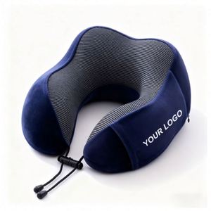 Solid Multicolor Cervical Healthcare U-Shape Stuffed Soft Travel Plush Neck Pillow - Product Image 6