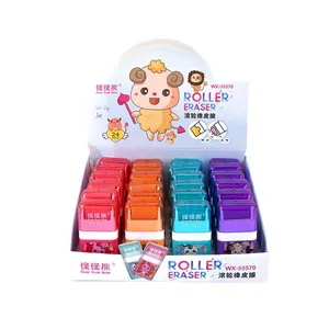 Japan 2023 Most Popular back to school stationery Students Children Cute Diy types of wheel shape recycled colored tpr eraser