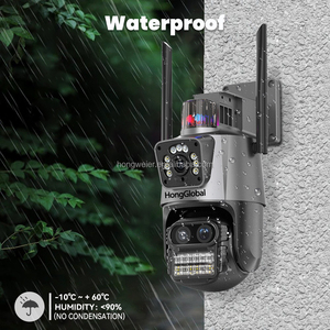 HongGlobal 9MP Video Smart Outdoor PTZ IP Cámara para el hogar ICSee Tres lentes 8X Zoom WiFi Vigilancia CCTV Cámara inalámbrica de seguridad - Product Image 4