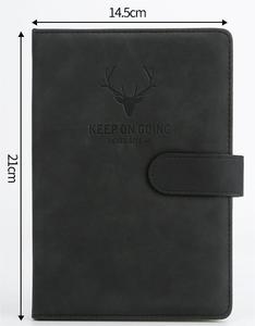 Wholesale A5 Hardcover Leather <b>Notebooks</b> for School Cheap Customized Promotion with Magnetic Gift - Product Image 4