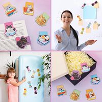 Marque-pages magnétiques personnalisés amusants pour amoureux, animaux mignons, pour étudiants et enseignants