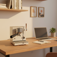 Machine à expresso, cafetière, mousseur automatique avec contrôle de la température, détection du niveau d'eau, libération de la pression du groupe tête