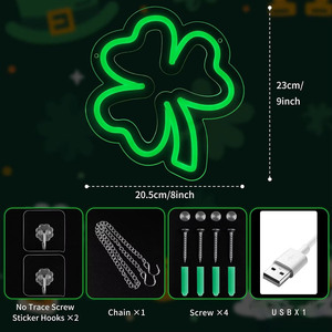 Shamrock Letreros Neon LED dimmable USB powered ambient <b>light</b> store <b>window</b> decoration <b>light</b> street indicator <b>light</b> Customized 5v - Product Image 2