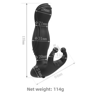 Massaggiatore Prostatico e Anale, Masturbatore Maschile, Vibratore Elettrico con Controllo a Pulsante per Orgasmo Maschile - Product Image 2