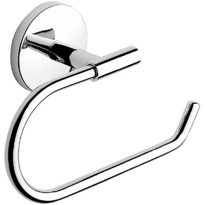 Moderno Portarotolo Aperto in Cromo, Porta Carta Igienica in Acciaio Inossidabile per Bagno e Uso Domestico - Product Image 1