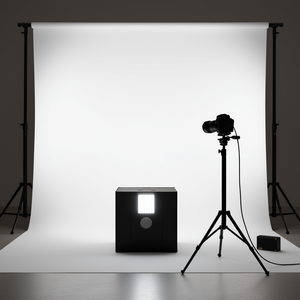 Boîte à Lumière LED pour Studio Photo 5600 avec Adaptateur d'Alimentation, Accessoire Essentiel pour Studio Photo, 32x32 pouces, 210 K - Product Image 2