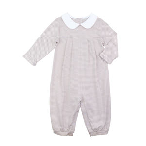 All'ingrosso pagliaccetto blu Plaid a bolle per bambini e pagliaccetto per pagliaccetto primavera manica lunga per bambine <span class=keywords><strong>tutina</strong></span> intrecciata per bambini - Product Image 5