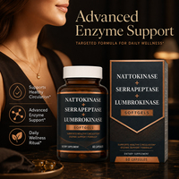 Gélules de bien-être pour la circulation sanguine avec mélange d'enzymes Nattokinase, Vitamine K2 et Coenzyme Q10