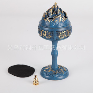 เครื่องหอมธูปหอม Yulong Boshan, ใช้ในบ้าน, เครื่องหอมธูปหอมทองเหลืองของเก่าในร่ม - Product Image 4