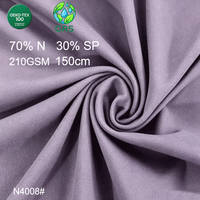 Tissu de sport et yoga en brocart extensible double face, doux, tricoté, 30% nylon 70% élasthanne, respirant, 210 GSM, livraison rapide