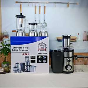 Extracteur de jus 4-en-1 domestique avec séparation des déchets, presse-<span class=keywords><strong>fruits</strong></span> et légumes non filtré, machine à <span class=keywords><strong>fruits</strong></span> entièrement automatique - Product Image 5