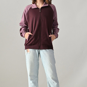 Sudadera con capucha oversize para mujer, con cremallera completa, de mezcla de algodón suave, manga larga, estilo casual urbano. - Product Image 6