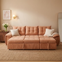 Klappbares Schlafsofa Push-Pull für Kleine Familien Multifunktionales 1,5M Modernes Schlafsofa