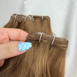 Extensions de cheveux vierges européens doublement étirés de qualité salon, vente en gros, haute qualité, sans retour, cheveux humains longue durée de vie, trame Genius - Product Image 4
