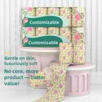 Rouleaux de papier toilette personnalisés en pâte vierge, doux et résistants, pour salle de bain, vente en gros, approvisionnement en vrac à prix abordable