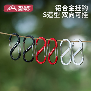 BISINNA Figure 8 Carabiner Aluminum Alloy 10KN Climbing Outdoor Camping Hook Backpack Accessory - Product Image 4