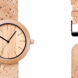 Customized Design OEM Manufacturer Wooden Cork Fabric Watch for Man and Lady Gift Wood Watch - Product Image 4