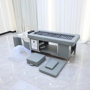 Nuovo Design funzione di riscaldamento Spa <span class=keywords><strong>salone</strong></span> attrezzature lettino da massaggio trattamento <span class=keywords><strong>con</strong></span> <span class=keywords><strong>pietra</strong></span> calda - Product Image 6