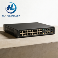 6730-H24X6C Managed 24-Port 10G SFP+ Switch dengan 6x 100G QSFP28 Uplink, Switch Fiber Inti Layer 3 untuk Pusat Data, 2.4Tbps High-Speed
