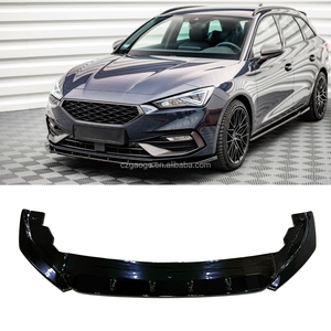 Personalización de Fábrica, Divisor de Parachoques Delantero para Automóvil en Negro Brillante ABS para Seat <span class=keywords><strong>Leon</strong></span> <span class=keywords><strong>FR</strong></span> MK4 2020 2021 <span class=keywords><strong>2022</strong></span> 2023 2024 2025 2026 - Product Image 1