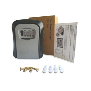 Boîte de <span class=keywords><strong>rangement</strong></span> murale pour clés d'extérieur, petite boîte de sécurité pour clés, boîte à clés G2, boîte de sécurité en alliage d'aluminium 114*95*40mm - Product Image 6