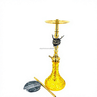 Chichas Maklaud en acier inoxydable effet miroir, best-seller russe, motif dragon, coffret cadeau arabe, Chicha Huka Narghile