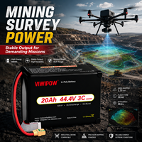 Promo Panas Baterai Drone Viwipow 3C 120000mAh 12S 20ah 44.4V untuk Drone Pemetaan VTOL Semi Solid State