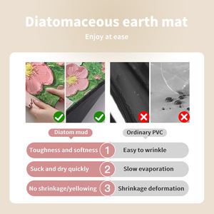 Haute qualité 3D Floral diatomite motif Super-absorbant anti-dérapant <span class=keywords><strong>tapis</strong></span> <span class=keywords><strong>de</strong></span> bain séchage rapide <span class=keywords><strong>tapis</strong></span> <span class=keywords><strong>de</strong></span> salle <span class=keywords><strong>de</strong></span> bain <span class=keywords><strong>tapis</strong></span> vente chaude - Product Image 4