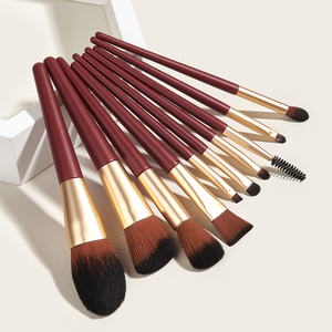 Manche en bois personnalisé à la mode maquillage brosse buissons de marque privée ensemble de pinceaux de maquillage cosmétique - Product Image 3
