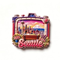 Aiguille spatiale de Seattle, États-Unis, aimant de réfrigérateur décoratif, souvenir de voyage, architecture créative, monument touristique