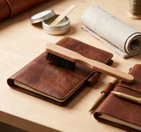 Brosses en bois de hêtre et crin de cheval pour l'entretien des articles en cuir, le dépoussiérage et l'élimination de la poussière de la papeterie et des claviers