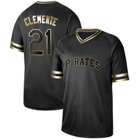 CLEMENTE 21 # Bán Buôn Chất Lượng Cao 2022 New Men Đen Printed Baseball Jersey Tên Tùy Chỉnh Và Số Hoặc LOGO