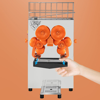 Commerciële sinaasappelpers 120W automatische sapcentrifuge roestvrij staal sinaasappelpers met uittrekbare filterbak