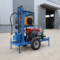 Machine de forage de puits d'eau DTH 150m avec marteau pour projets de forage profond des eaux souterraines, fournisseur d'usine certifié CE ISO