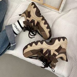 รองเท้ากีฬาผู้หญิงอินเทรนด์เพิ่มความสูงพื้นหนารองเท้าแฟชั่นใหม่2025ฤดูใบไม้ผลิฤดูร้อน - Product Image 2