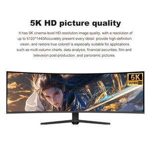 Fabrika doğrudan 49-Inch kavisli 5K LCD monitör masaüstü ofis ve oyun için 3C sertifikalı dahili hoparlör ile OEM ODM özelleştirilebilir - Product Image 4