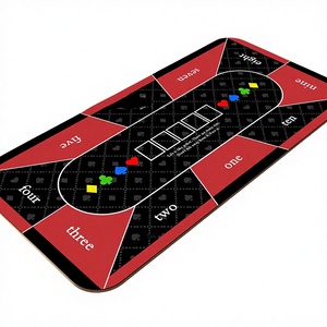 Tapis de table de poker, de baccarat et de Texas Hold'em en tissu doux, antidérapant et résistant à l'usure, en boue de diatomée de 2,5 mm, très vendu à l'international - Product Image 1