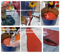Résine polyuréthane aliphatique écologique résistante aux UV, adhésif liant, résistance au jaunissement pour les terrains de jeux en EPDM