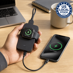 Cargador de Bolsillo Portátil 2 en 1 para Exteriores, Mini Power Bank con Llavero y Cable Tipo-C para <span class=keywords><strong>Iwatch</strong></span> y Teléfono Móvil (Stock en EE. UU.) - Product Image 1