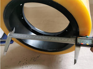 Ruedas de Poliuretano de 12'' 300x100, Rueda de Poliuretano con Rodamiento, Neumático Industrial Sólido para <span class=keywords><strong>AGV</strong></span> - Product Image 2