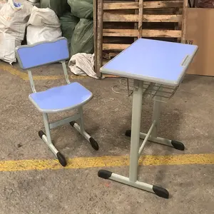 Mobilier de classe en bois MDF pour étudiants, bureau et chaise, Table de lecture universitaire, chaises pour l'éducation