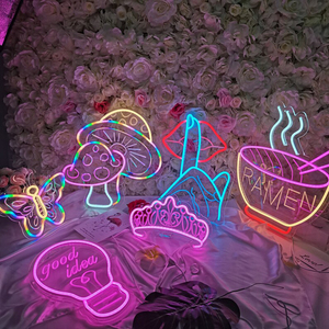 Enseignes néon RGB à changement de couleur permanent pour mariage et fête, enseigne néon illuminée, tension sécurisée 24V - Product Image 4