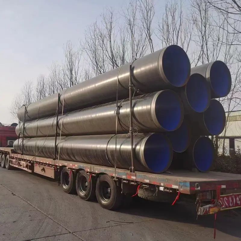 AWWA C200 Spiral Welded Carbon Steel Pipe 500mm Diameter round Section ERW SSAW Technique for anticorrosion water steel pipe