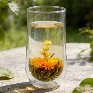 Thé en vrac artisanal de qualité supérieure, infusé aux fleurs compressées, pour la santé, en sachets pour consommation quotidienne - Product Image 6