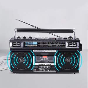 Factory Custom Retro Cassette Recorder Player, AM FM SW Radio, <b>USB</b> TF Slot Rechargeable Boombox for Camping Gift - Product Image 4
