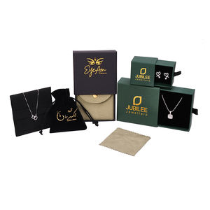 กล่องกระดาษแบบลิ้นชักพร้อมหูหิ้วสำหรับใส่แหวน ต่างหู สร้อยคอ กำไลข้อมือ บรรจุภัณฑ์เครื่องประดับแบบกำหนดเองได้ - Product Image 5