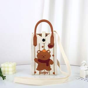 Bolso de Teléfono Móvil de Alta Gama, Nuevo Diseño de Dibujos Animados, Tejido, Tipo Cuadrado Vertical, Colorido, para Uso Diario, Marca OEM - Product Image 2